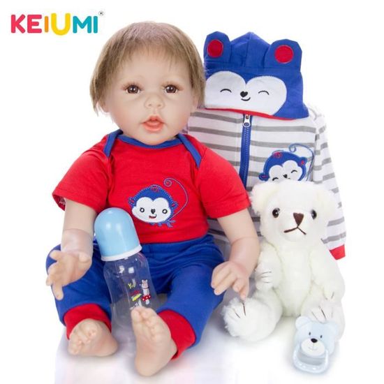 Reborn Baby Dolls Preemie Boy 19 Pouces Dormir Réaliste Nouveau-Né