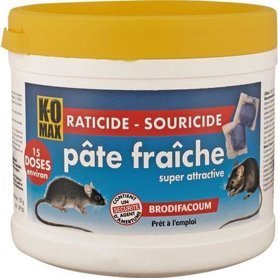 Raticide graines avoine pour rats et souris Clac 150g