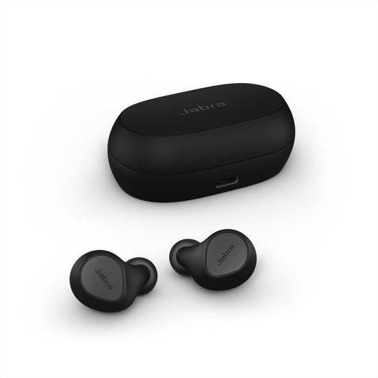 Ecouteurs sans fil Bluetooth 5.2 - JABRA Elite 7 Pro - Titanium Black