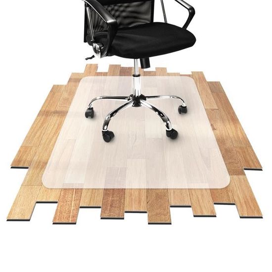 Tapis Protection Sol ZOLTA Transparent - 60x120cm, 1mm - Pour Chaise Bureau Roulettes