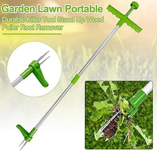 2 Désherbeurs Manuels ROLLWAY - Acier Inoxydable Pour Jardin