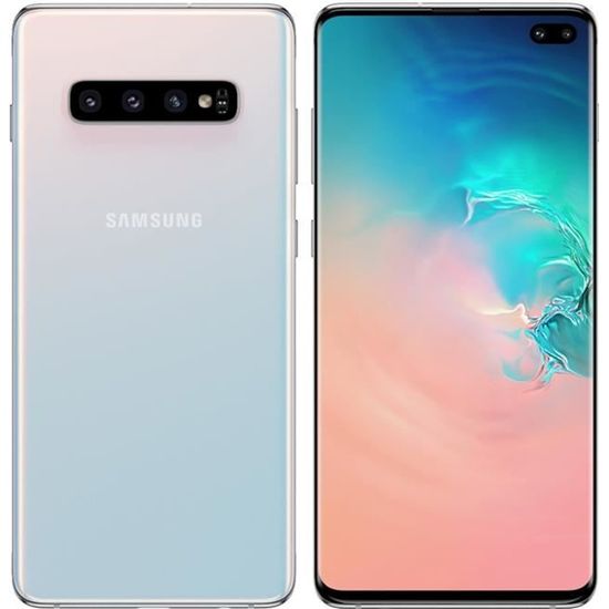 SAMSUNG Galaxy S10+ S10 Plus G975U 128Go-Blanc Smartphone