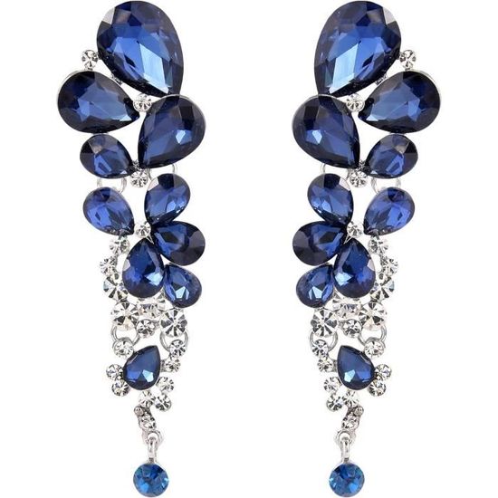 Boucles D'oreilles Cristal Autrichien Diam's étoile Doré à L'or Fin - Élégant Et Brillant