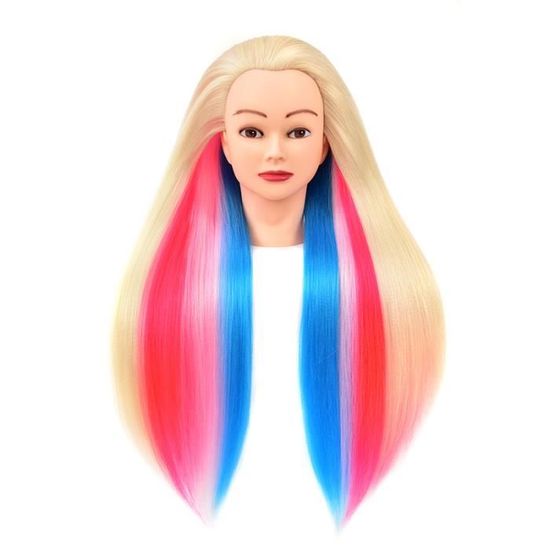 Emma Beauty - Lot De 8 Têtes à Coiffer Avec Accessoires Cheveux - Jeu De Rôle Pour Enfants - Bras Mobiles - Dès 3 Ans
