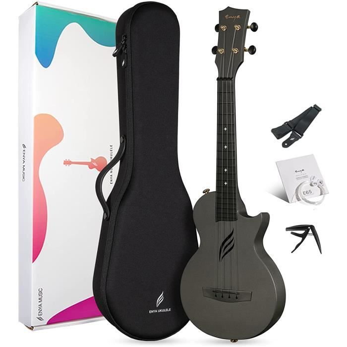 Ukulélé concert nova u 23 pouces fibre de carbone ukulele débutants