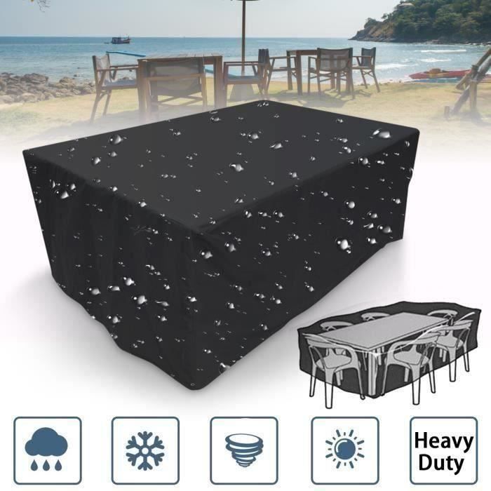 Tissu Oxford Compatible avec tables d'appoint pliées Housse de barbecue étanche et résistante pour barbecue à gaz Noir Tissu Oxford Compatible avec tables d'appoint pliées Housse de barbecue étanche et résistante pour barbecue à gaz Noir