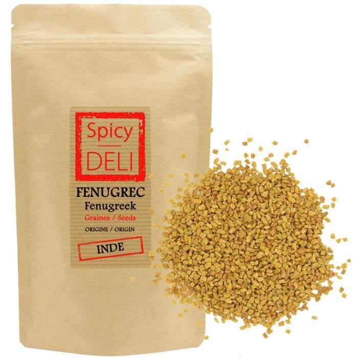 Graines de Fenugrec 200gr -sachet refermable- Origine Inde.