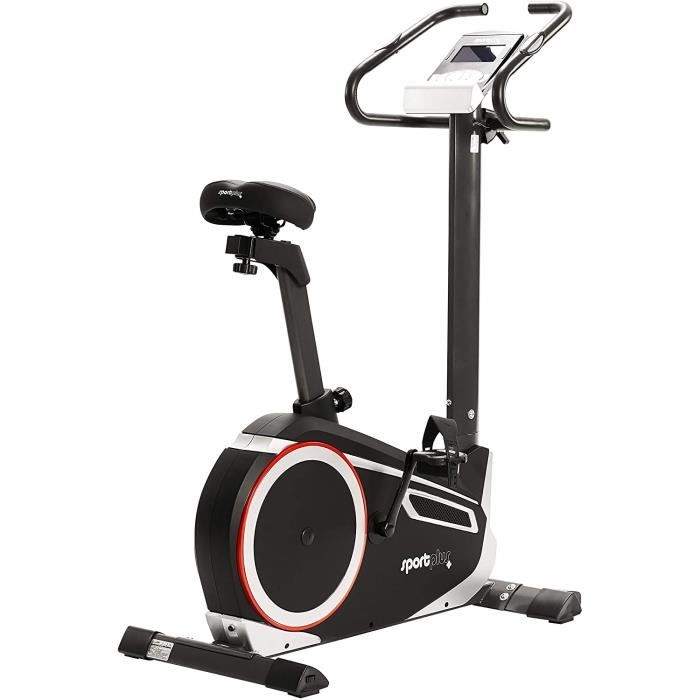 SportPlus - Vélo d'appartement / Ergomètre - Google Street View - Mesure puissance Watt - Roue d'inertie: 10 kg - 24 Niveaux de Rési