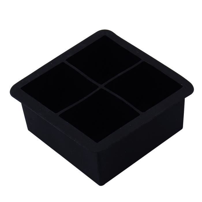 4 Cellules Durable DIY Glace Moule Glaçon Mode en Silicone Plateau Été Cuisine