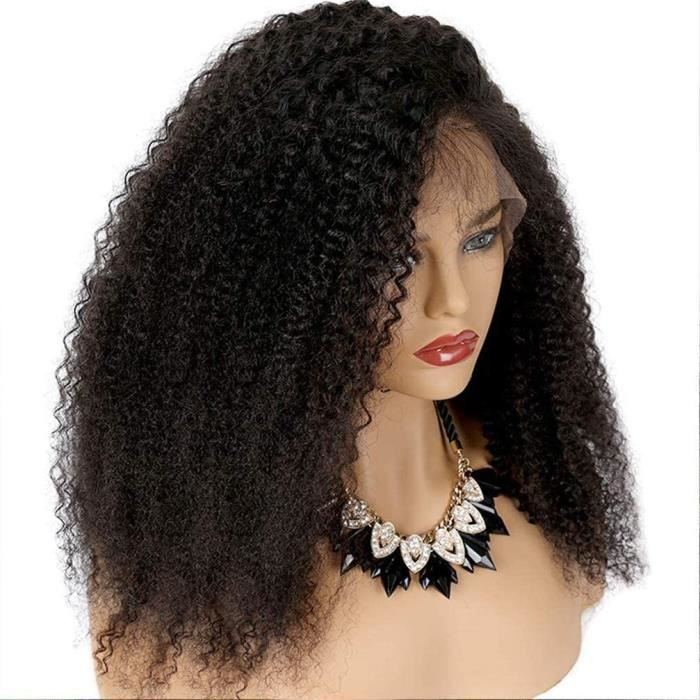 PERRUQUE Lace Perruques Human Hair Kinky Curly13X4 Kinky Curly Cheveux Humains Avec Des Cheveux De Beacutebeacute Cheveux Vierge916