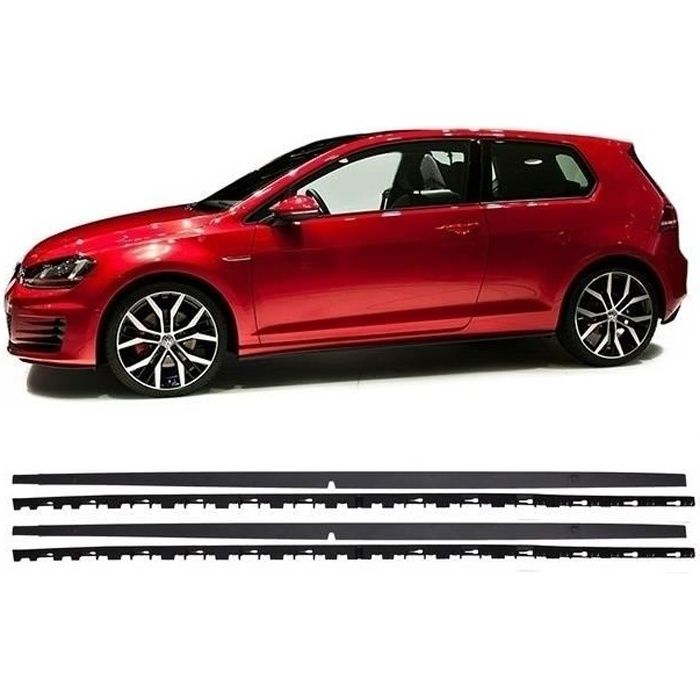 Jupes latérales adaptables sur VW Golf 7 VII GTI Look