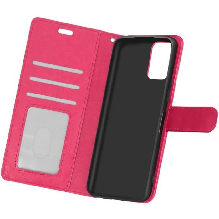 Étui Xiaomi Redmi Note 10 Pro Vintage Porte-carte Fonction Support rose Rose