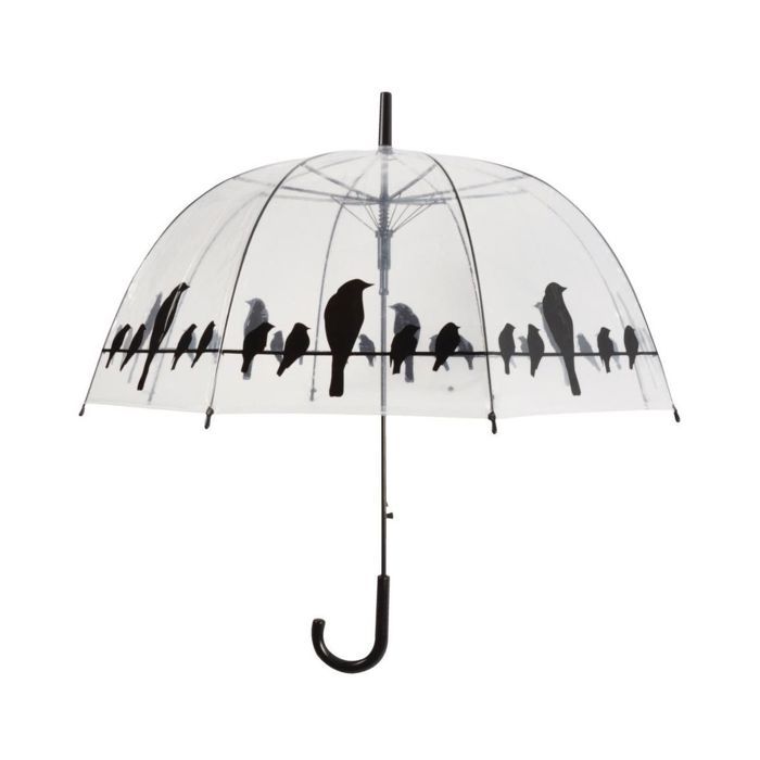 Parapluie transparent Oiseaux sur un fil