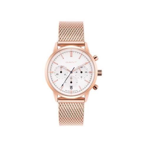 Montre gant bracelet doré or rose pour homme ronde date Chronographe étanche GTAD08200499I