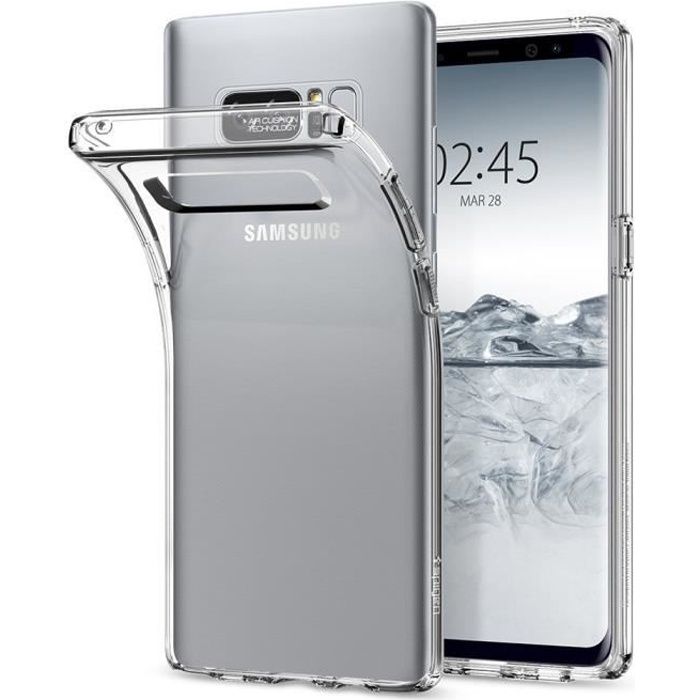 Coque Galaxy Note 8, [Liquid Crystal] [Transparente] TPU avec Absorption de Choc, Etui Silicone Coque pour Samsung Galaxy Note 8