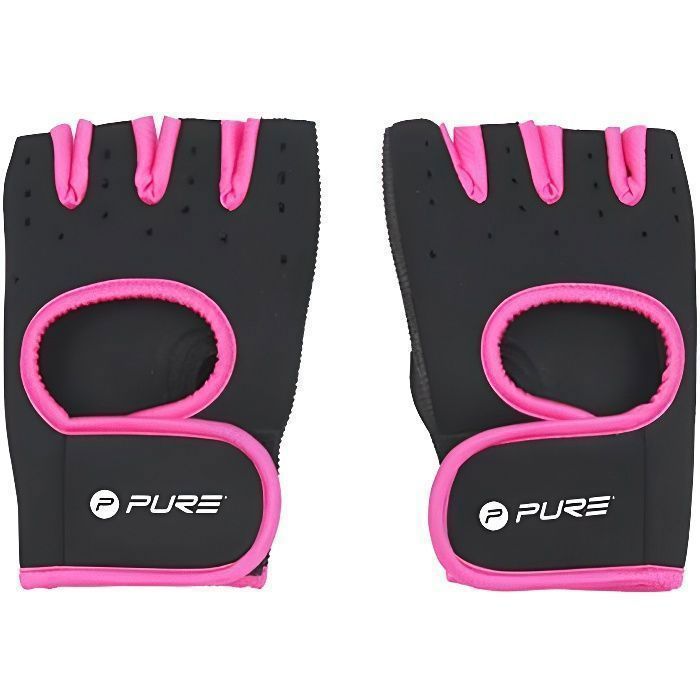 Gants de fitness femme Pure2Improve neoprene - noir/rose - S/M