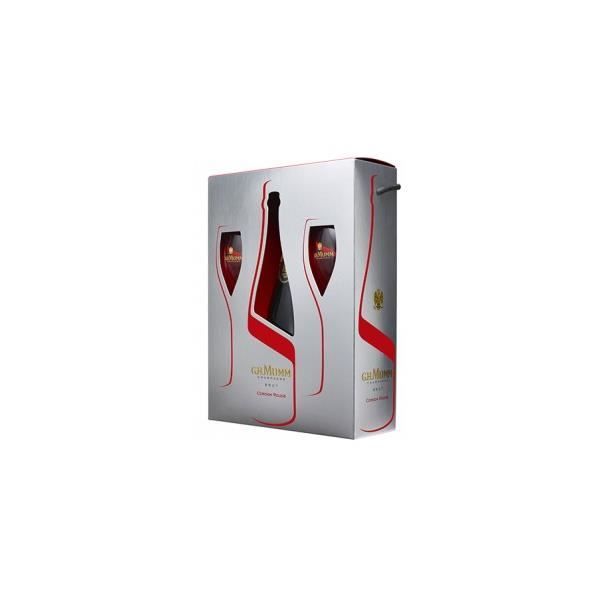 Mumm Cordon Rouge - Coffret 2 flûtes - Champagne AOC