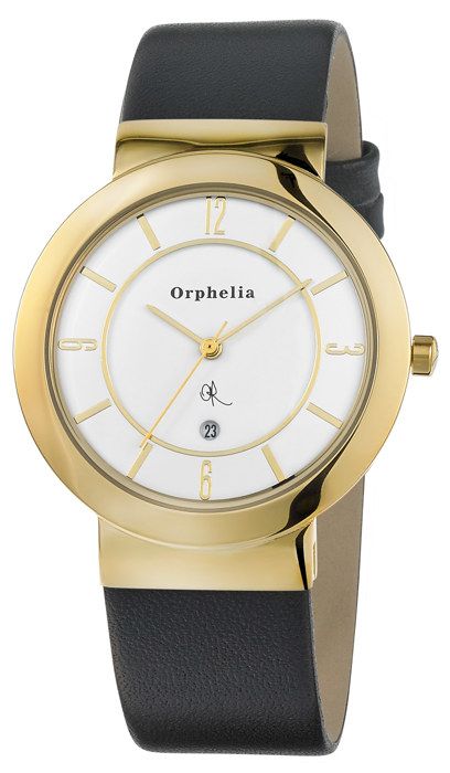 ORPHELIA - Montre Homme - Quartz Analogique - Bracelet Cuir Noir - 122-6705-14