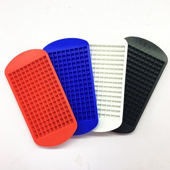 Silicone 160 glaçon petit cube glaçon machine à glace pilée film de glace en silicone petit plateau à glaçons moule à glace, blanc
