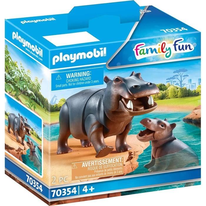 PLAYMOBIL - 70354 - Hippopotame et son petit