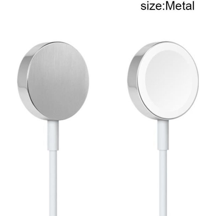 1M Chargeur magnétique pour montre compatible Apple Watch iWatch 38mm / 42mm,Câble de charge,Métal