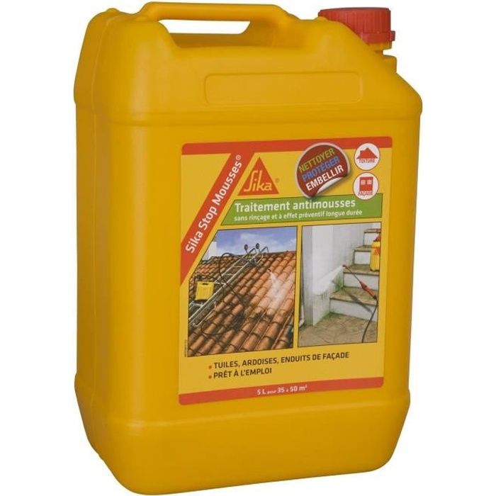 Traitement algicide et fongicide SIKA SikaStop VERT - 5L