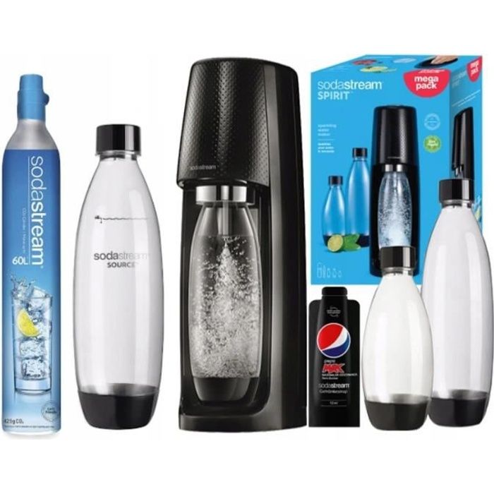 SIPHON D'EAU SODASTREAM SPIRIT SATURATOR + ADDITIFS