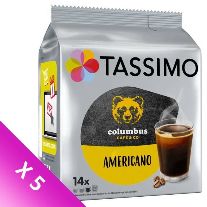 TASSIMO Café Colombus Americano - 14 T-Discs - 116,2 g