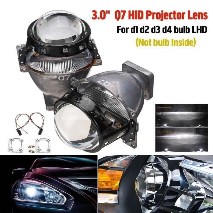 Paire Q7 HID Phare Bi-Xénon Projecteur Len Enveloppes Kit Pour D1S D2S D2H D3S D4S Gu62196