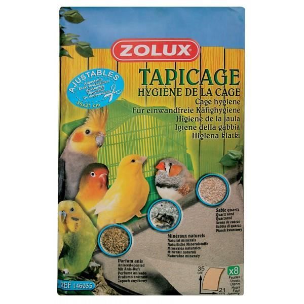 Feuilles sablees pour oiseaux