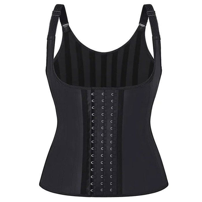 Bafully Corset Amincissant Femme 3 Rangées Crochets + Fermeture Éclair - Gaine Taille Et Ventre