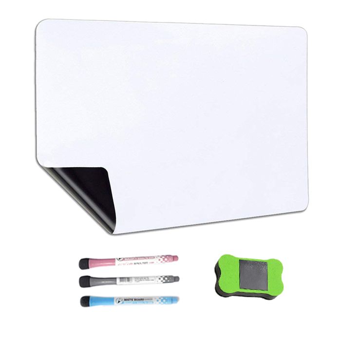 Tableau Blanc Magnétique Pour Frigo - Calendrier Hebdomadaire Effaçable 30x40 Cm - Avec Stylo, Pour Planning, Courses, Organisation Familiale