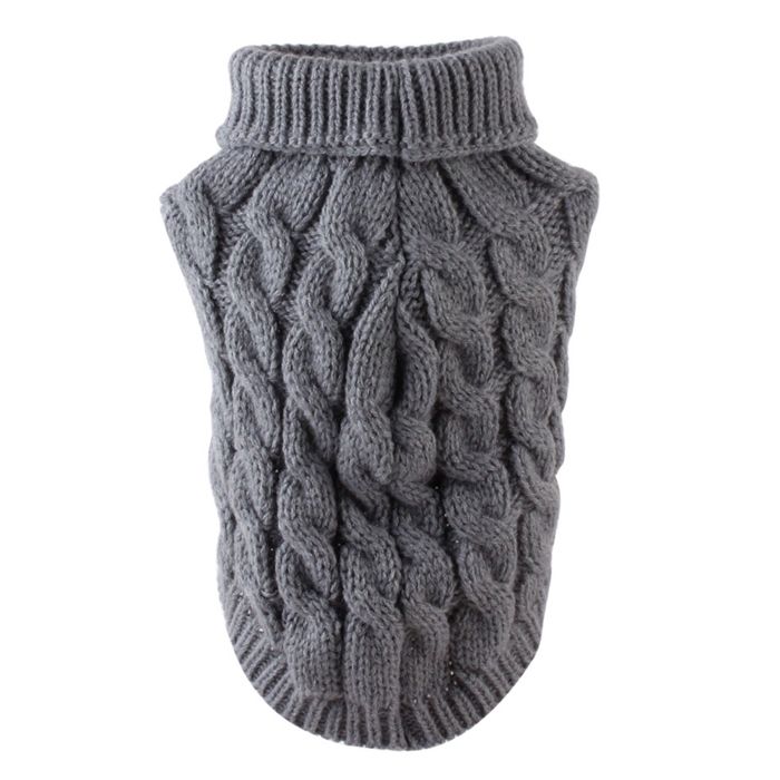 Meilleurs prix pour Vêtements dhiver chauds et confortables pour chiens pull de couleur unie pour animaux de compagnie