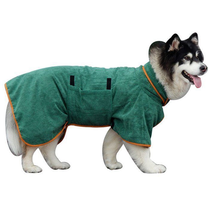 Comparer les prix de Peignoir en microfibre pour chien - Serviette pour chien-M