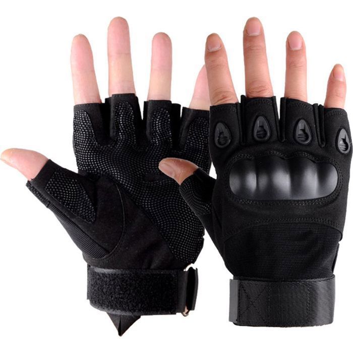 M Gants Halbfinger Tactique Mitaines Gants pour Moto V&eacute;lo Alpinisme