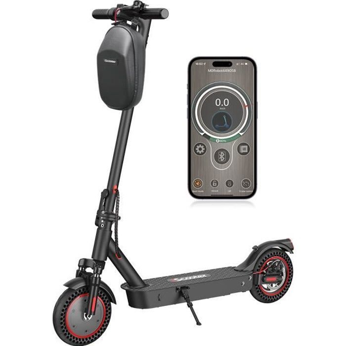 Trottinette électrique Pliable 350W - Autonomie 30 Km, Vitesse Max 25 Km/h, Charge 100 Kg, Pneus 8,5 Pouces