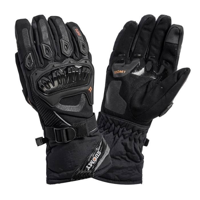 Gants de Moto Hiver,Imperméable Coupe-Vent Legère et Chaude Gants à