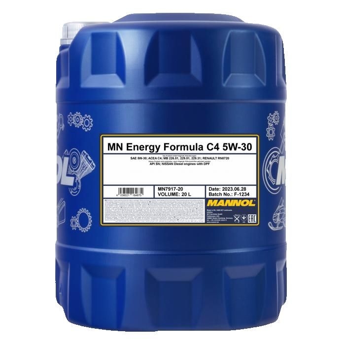 MANNOL - Huile moteur Energy Formula C4 5W-30 7917 - Bidon de 20 litres - MN7917-20