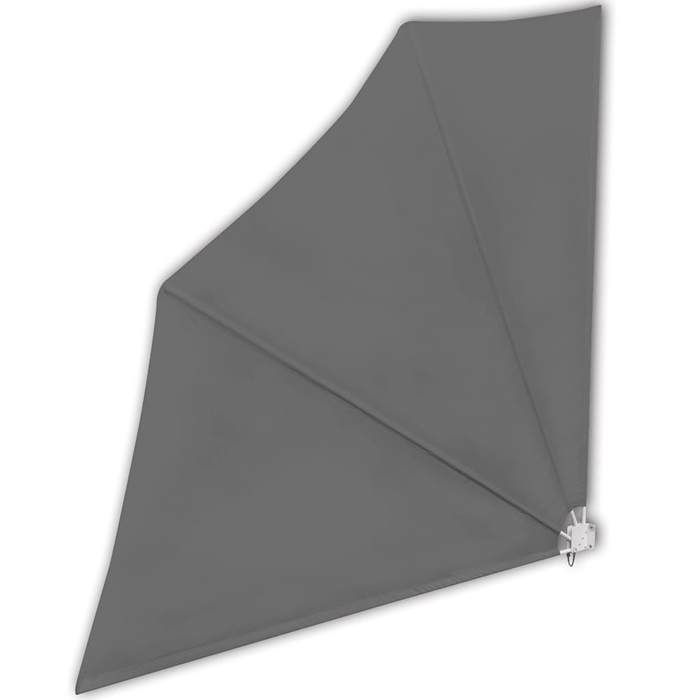 Black Month Auvent latéral pliable de balcon Gris 140x140 cm LL2609