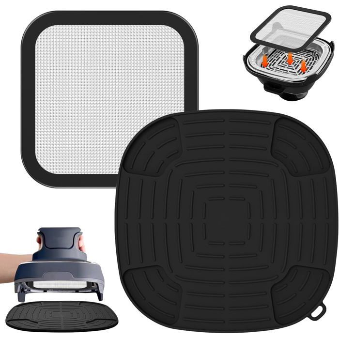 Airfryer Accessoires pour ninja CRISPi FN101EU : 1 x protection anti-éclaboussures en acier inoxydable à mailles fines Airfryer Accessoires pour ninja CRISPi FN101EU : 1 x protection anti-éclaboussures en acier inoxydable à mailles fines