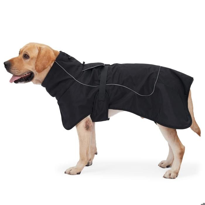 Meilleurs prix pour XXL-Veste imperméable pour chien avec doublure polaire douce manteau chaud et réfléchissant pour temps froid adapté à une
