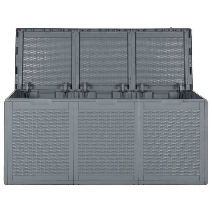 Sale 2026 Coffre de rangement de jardin - BURKE - grande espace - gris PP rotin 270 L CC93