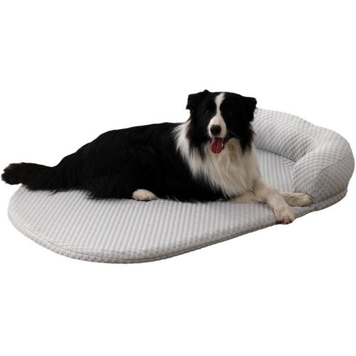 Matelas rafraîchissant pour chien - Lit pour chien amovible et lavable - Matelas en soie glacée pour chiens et chats - Idéal pour