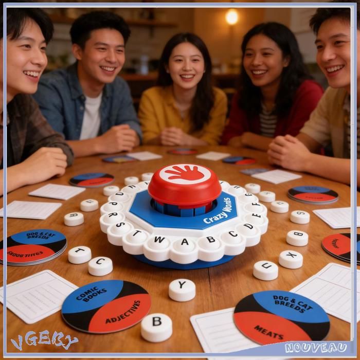 Speed Bac – Jeu De Mots Rapide En Français Avec 26 Lettres Et 36 Cartes – 10 Secondes Par Tour – Idéal En Famille Entre Amis Dès 8 Ans