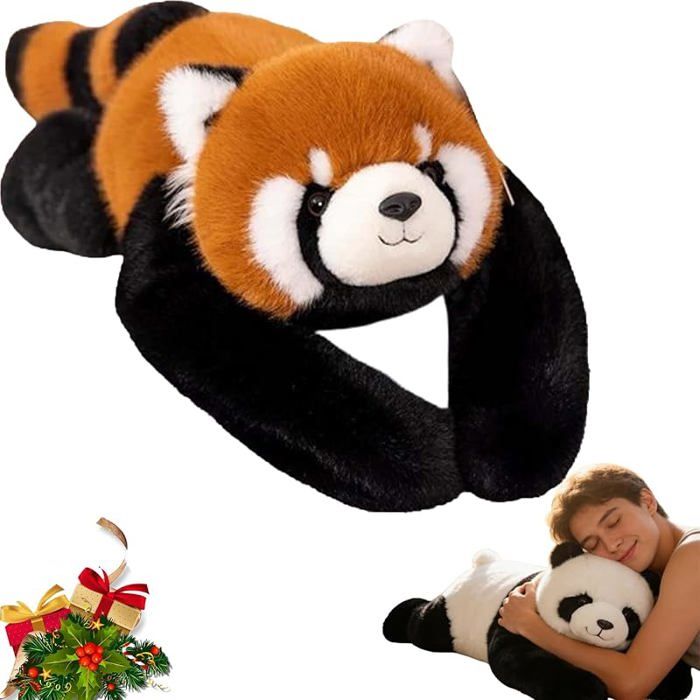 Câlin Relaxant Raton Laveur Lesté 65 cm – Peluche Apaisante pour Réduire le Stress Favoriser un Sommeil Calme Idéal PELUCHE