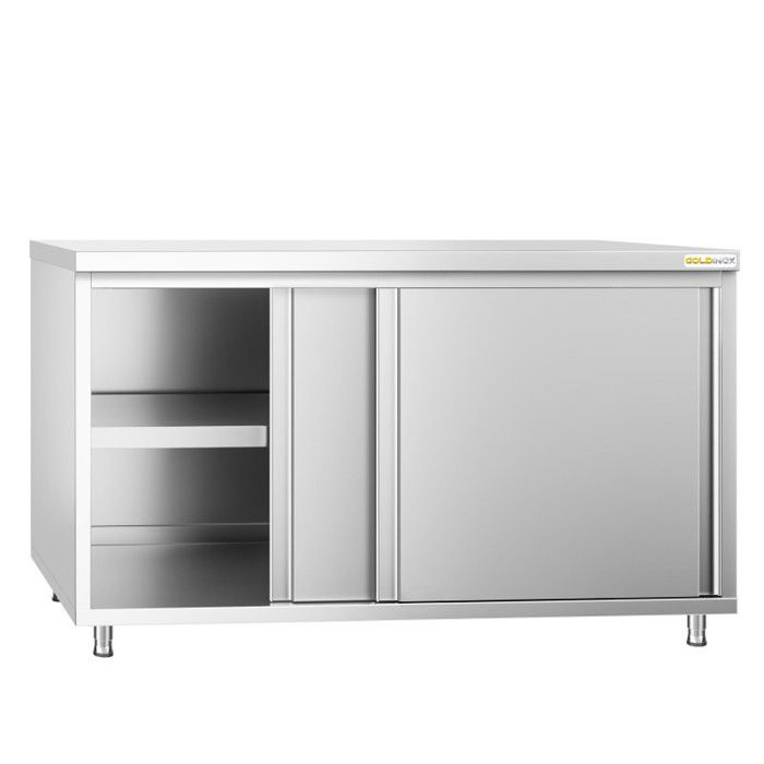 Meuble bas inox 1600x800 mm PREMIUM - GOLDINOX