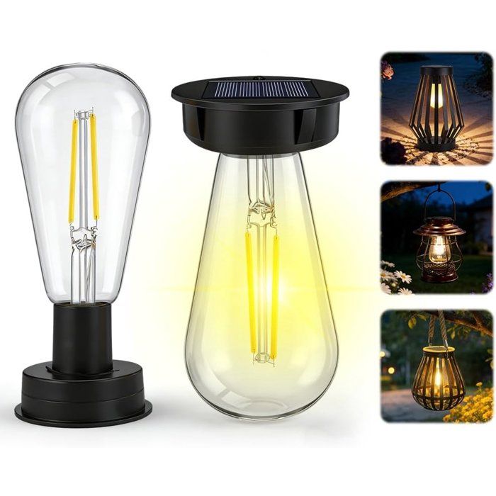 Module solaire de remplacement - DEMA - Lot de 2 - Diamètre 7 cm - Éclairage LED - Étanche