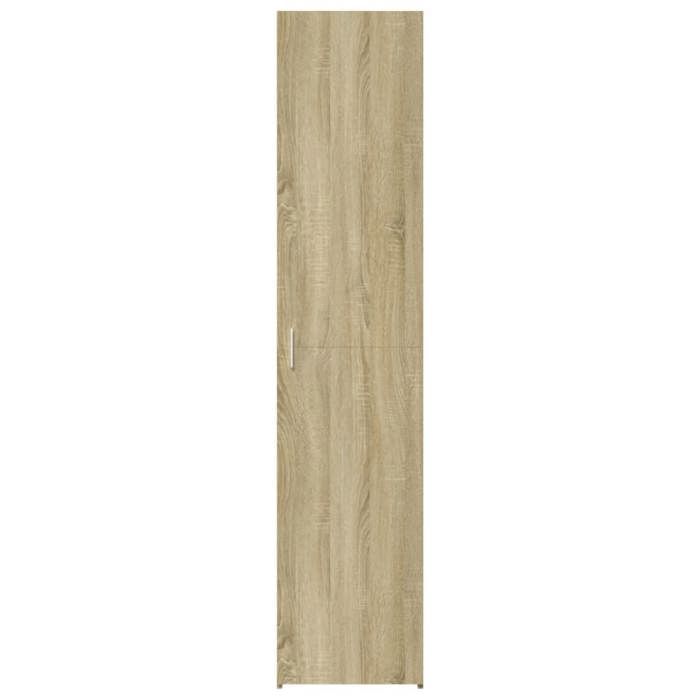 (7284)Meuble rangement - Buffet haut - contemporain - chêne sonoma 40x42 5x185 cm bois dingénierie poid:42.7 kg