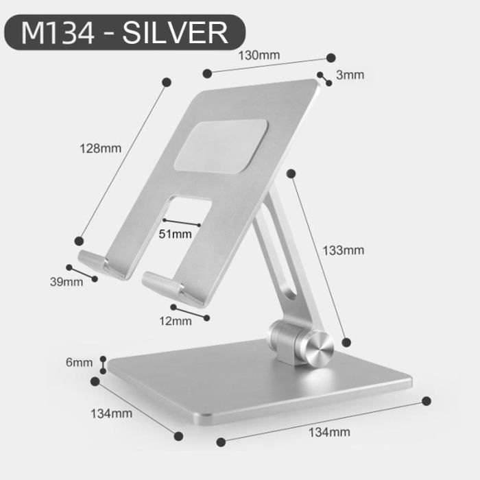 TNB Support pliable Iclick pour Notebook - Argent
