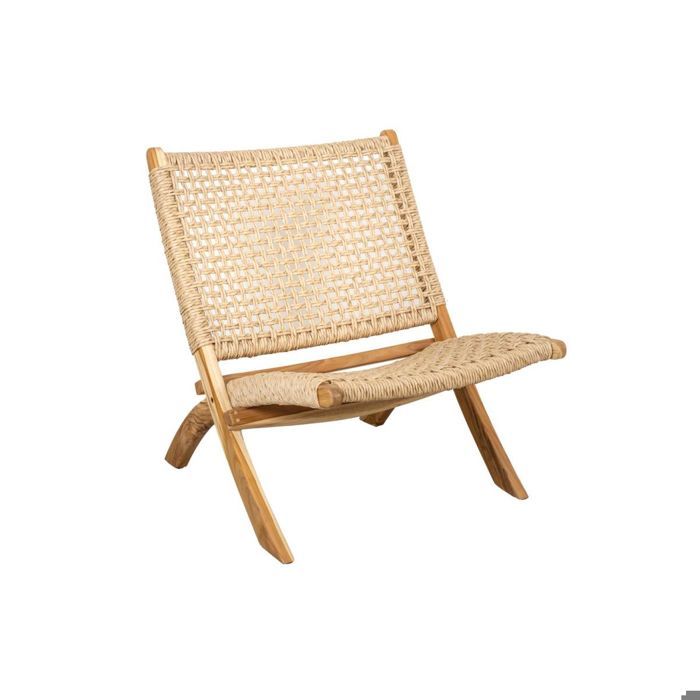 Fauteuil pliant en bois de teck Fauteuil pliant en bois de teck
